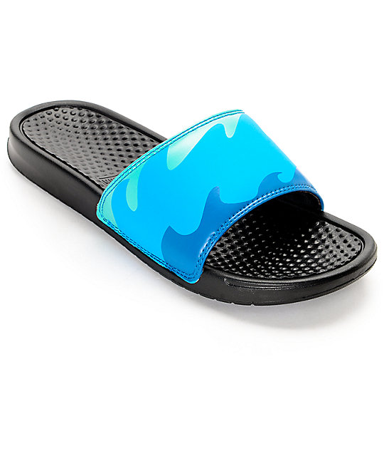 Pink Dolphin Ocean Slide Black Sandals | Zumiez