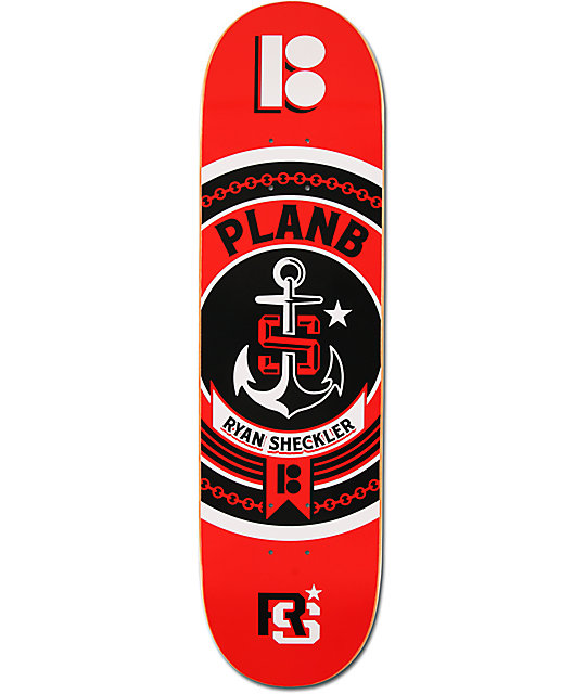 Plan B Ryan Sheckler Crest 8.25" Skateboard Deck Zumiez