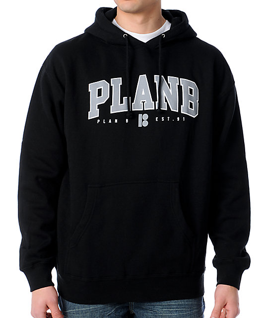 Plan B Varsity Black Pullover Hoodie | Zumiez