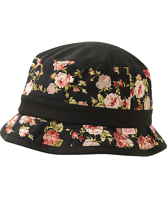 Primitive Black & Roses Bucket Hat Zumiez