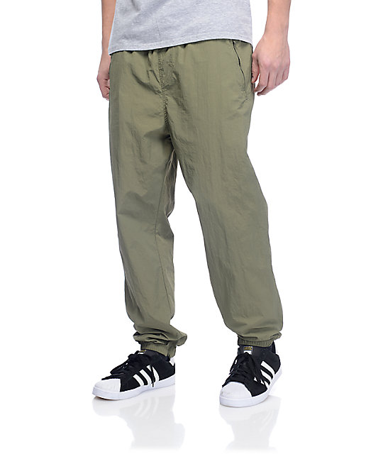 olive track pants