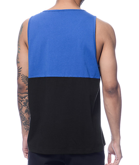 Primitive Marathon Blue & Black Tank Top Zumiez