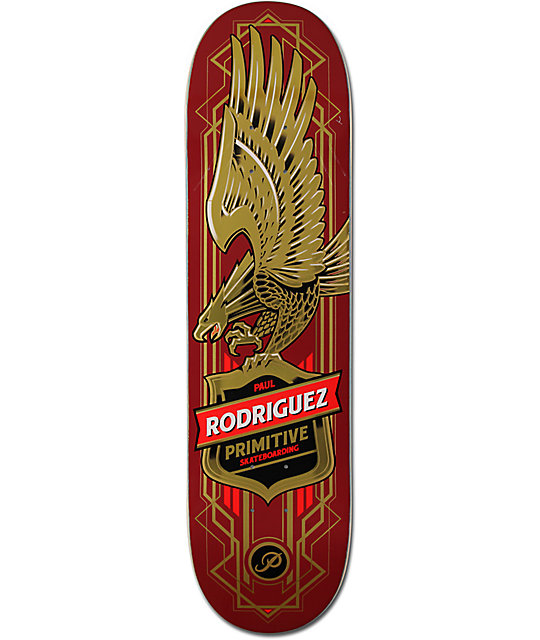 Primitive P Rod Red Eagle 8.0" Skateboard Deck Zumiez