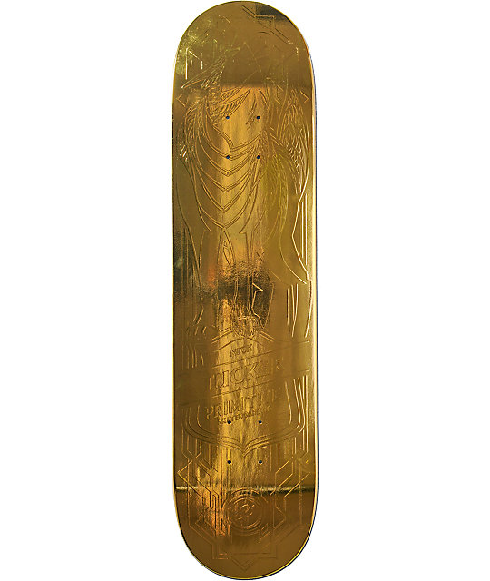 Primitive Tucker Gold Wolf 7.75" Skateboard Deck Zumiez