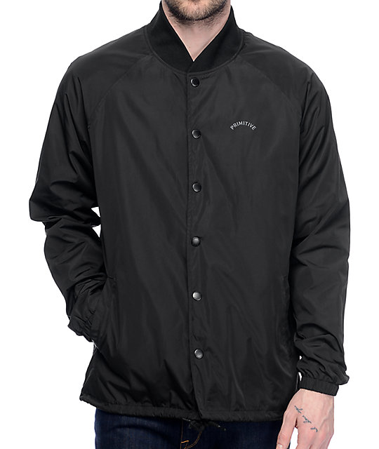 Primitive Varsity Black Coaches Jacket Zumiez