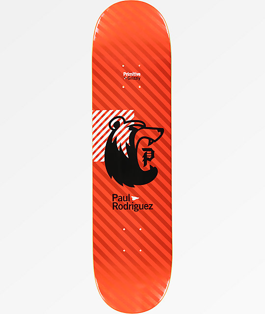 Primitive x Grizzly Rodriguez Bearhaus 8.0" Skateboard Deck Zumiez