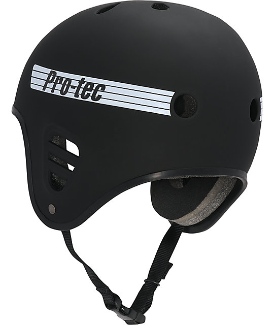 ProTec FullCut Rubber Black Skate Helmet Zumiez