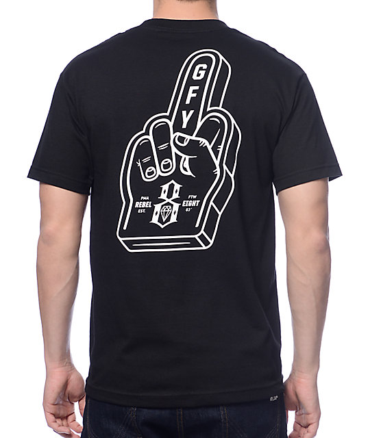 REBEL8 GFY Black T-Shirt | Zumiez