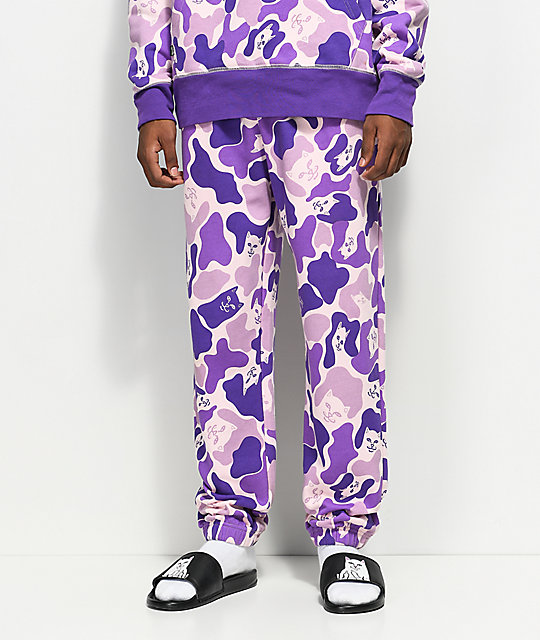 purple sweatpants for men