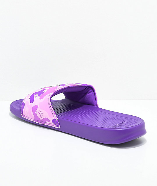 ripndip nermal purple camo slide sandals