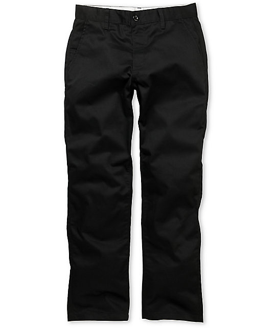 womens black chino pants