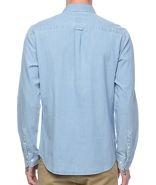 rvca denim shirt