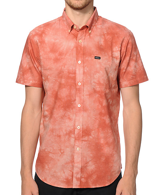 dip dye button up shirt