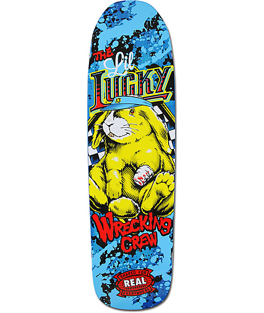 Real Lil Lucky Wrecking Crew 8.9" Skateboard Deck Zumiez