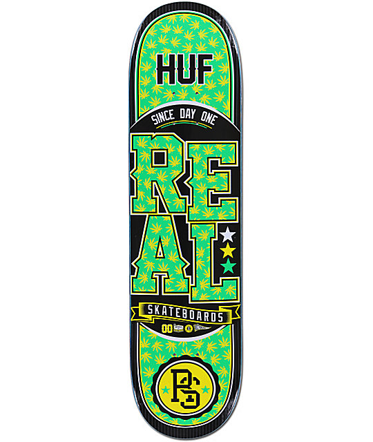 Real x HUF Low Pro 8.0" Plantlife Skateboard Deck at Zumiez PDP