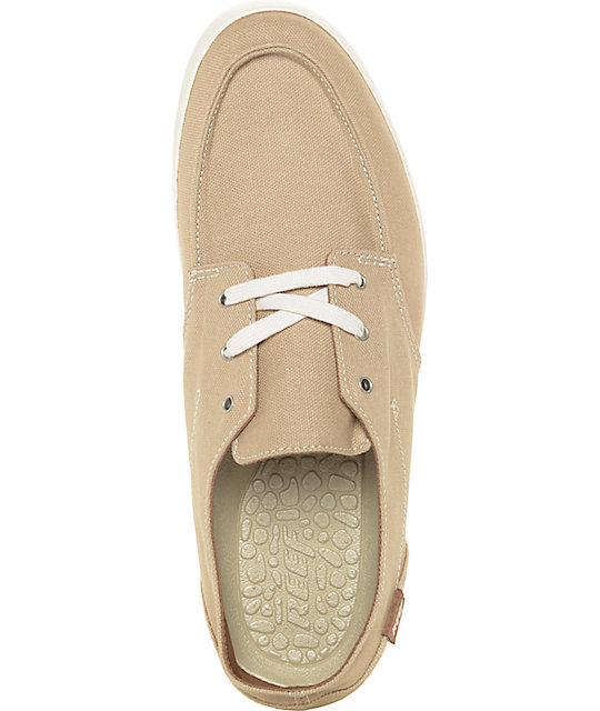 Reef Deck Hand 2 Tan & White Shoes | Zumiez