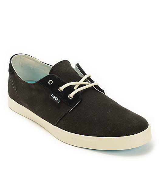 Reef Gallivant Black & White Canvas Shoes | Zumiez