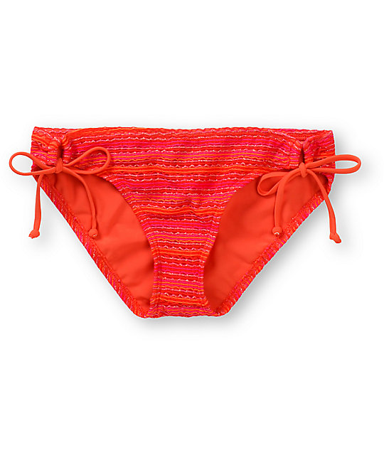 Reef Spirit Coral Crochet Tunnel Tie Bikini Bottom