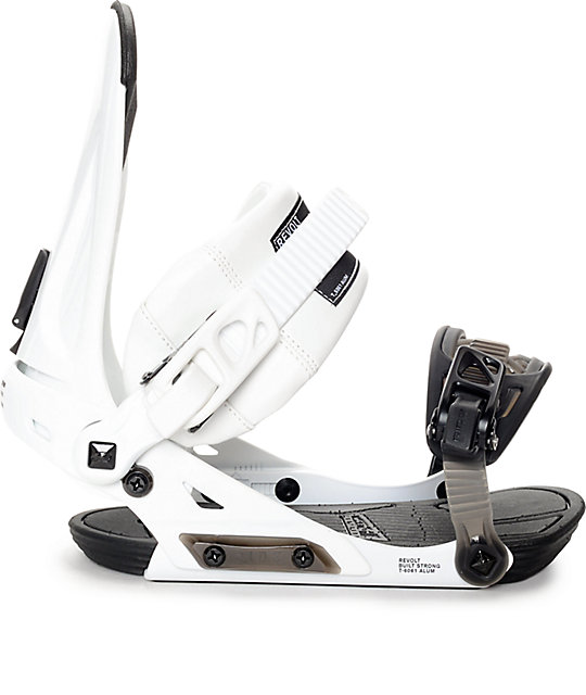 Ride Revolt White Snowboard Bindings Zumiez