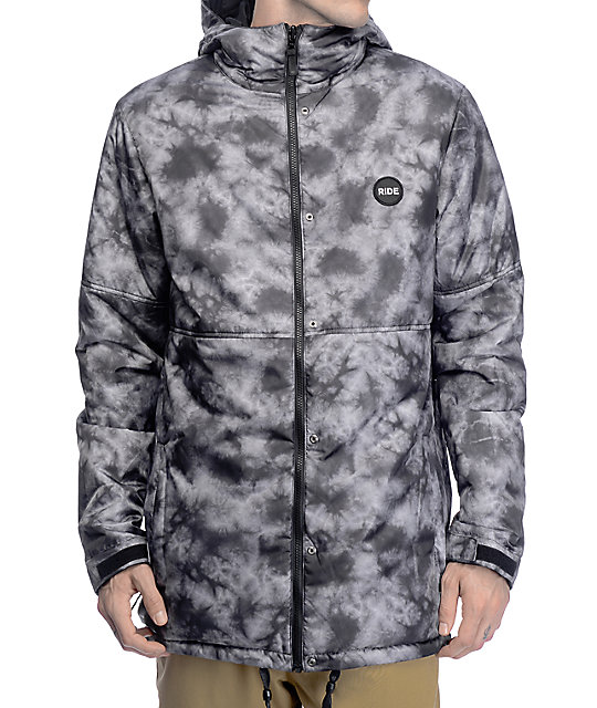 Ride x Sketchy Tank Burnout Black 10K Snowboard Coaches Jacket Zumiez