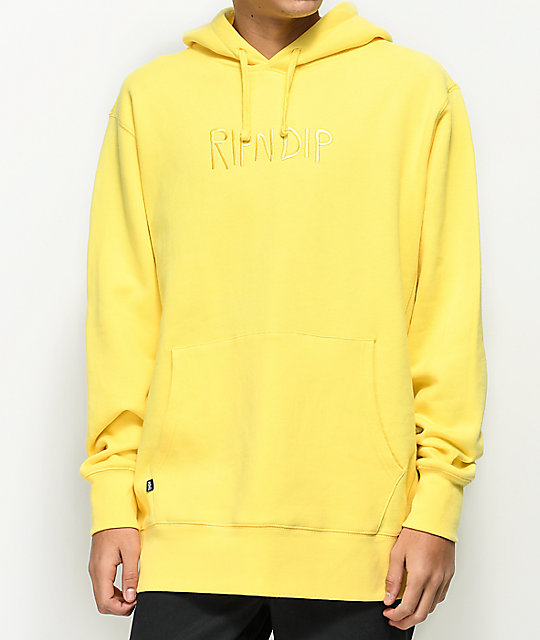 ripndip yellow hoodie