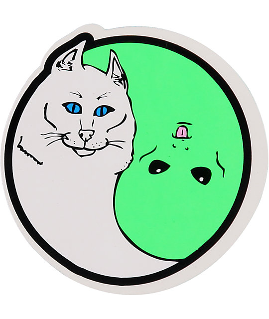 Ripndip Nermal Yang Sticker Zumiez 2383