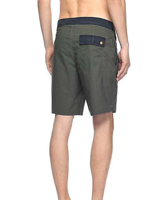 olive green sweat shorts