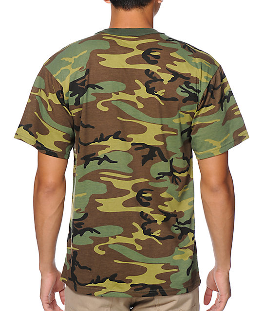 woodland camo t shirt