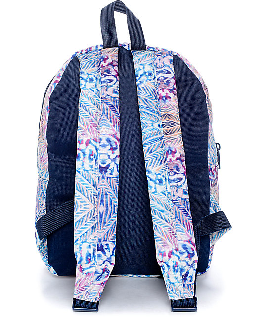 Roxy Always Core Blue Multi Mini Backpack Zumiez