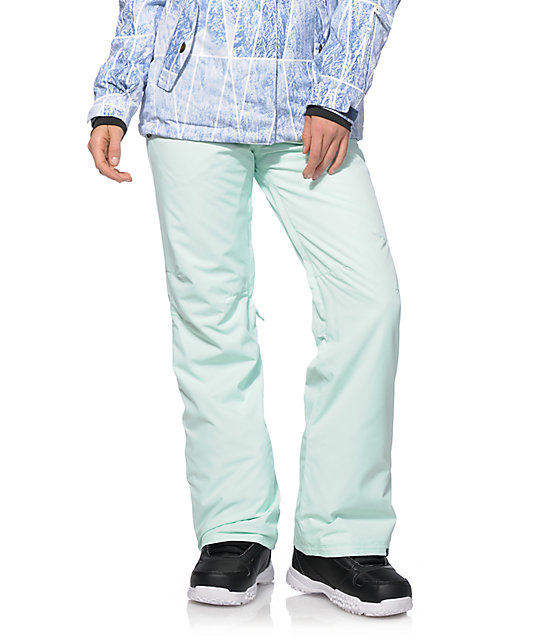 Roxy Backyard Mint 10K Snowboard Pants | Zumiez