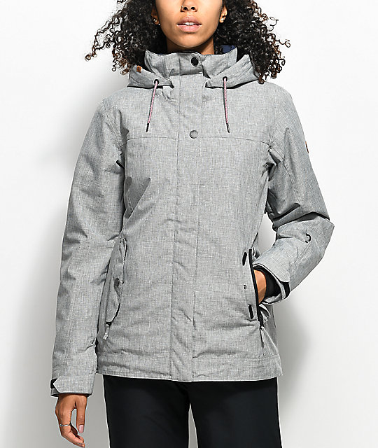Roxy Billie Heritage Heather 10K Snowboard Jacket Zumiez