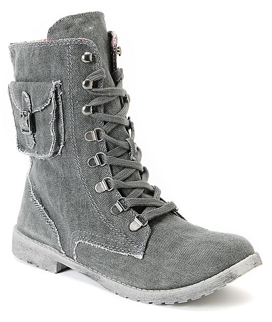 roxy canvas boots