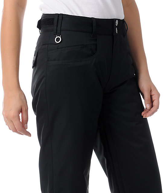 Roxy Evolution Black 8K Snowboard Pants Zumiez