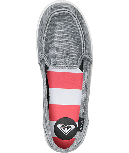 Roxy Lido Black Enzyme Wash Slip On Shoes Zumiez