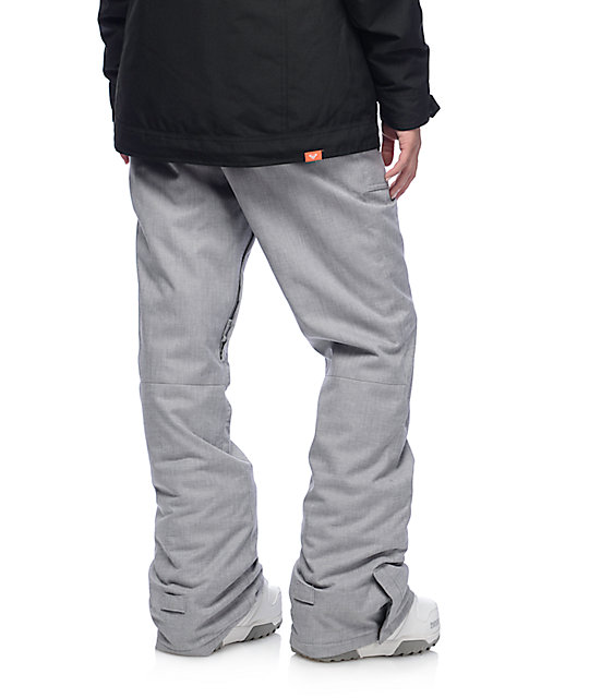 Roxy Nadia Medium Grey 10K Snowboard Pants Zumiez