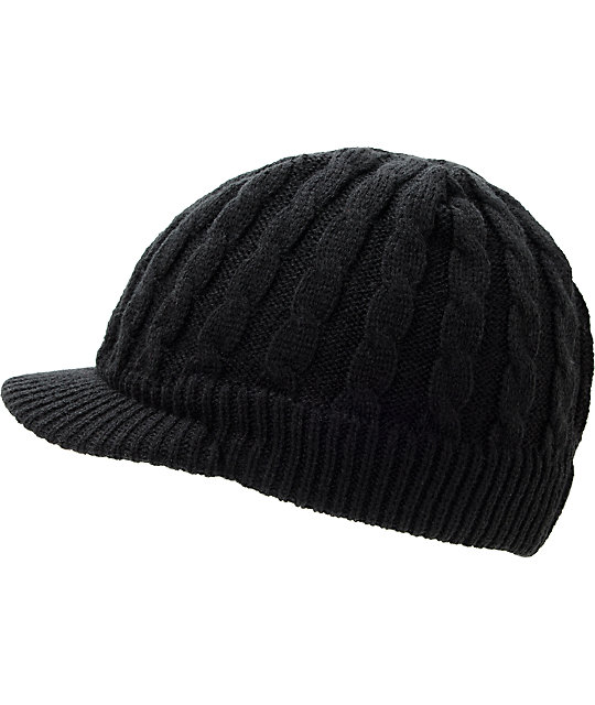 Roxy Never Ending Story Black Visor Beanie Zumiez