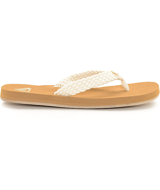 natural flip flops