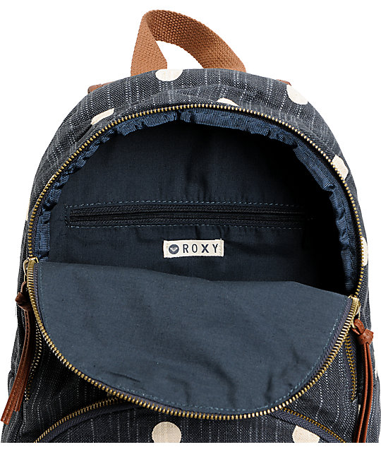 Roxy Wild Outdoors Blue Black Mini Backpack Zumiez