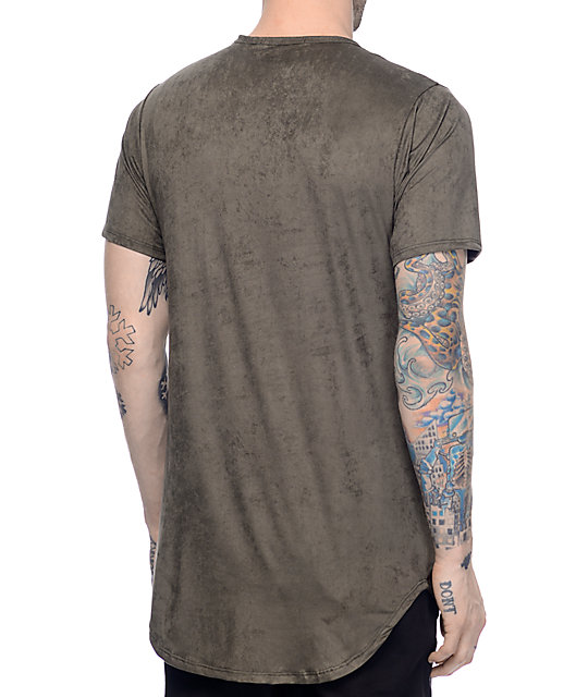 suede t shirt mens