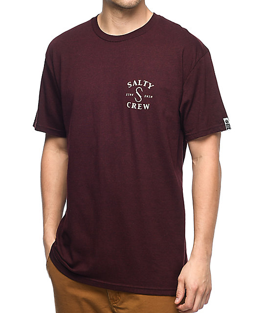 burgundy t shirt mens uk