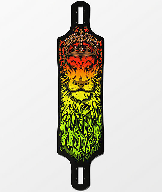 Santa Cruz Lion God 40" Drop Through Longboard Deck Zumiez