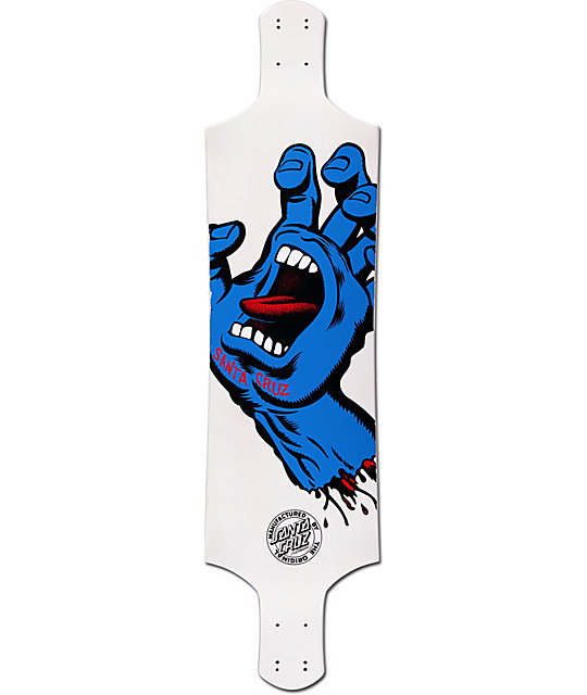 Santa Cruz Screaming Hand 40" Drop Down Longboard Deck Zumiez