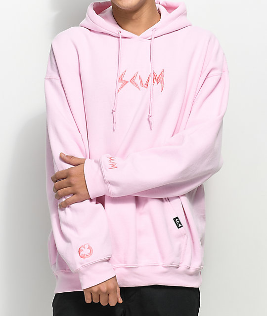 pink hoodie outfit mens