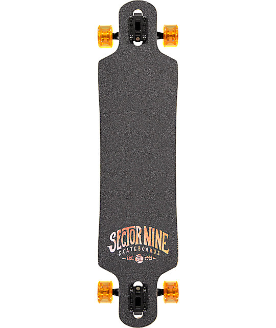 Sector 9 Meridian Red 40" Drop Through Longboard Complete Zumiez