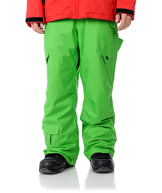 Sessions Zoom 10K Kelly Green Snowboard Pants