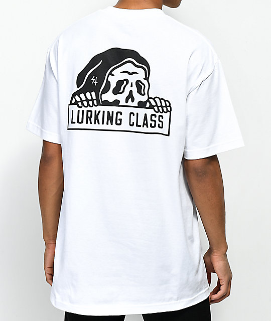 lurking class by sketchy tank shark red hoodie