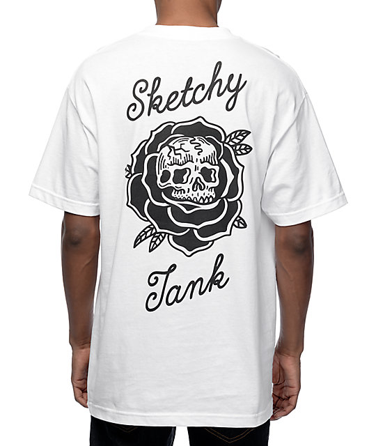 sketchy tank t shirt