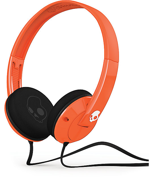 Skullcandy Uprock Orange Headphones Zumiez