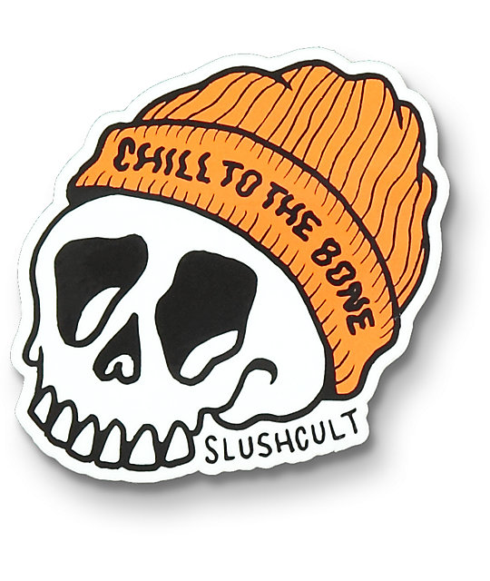 Slushcult Chill To The Bone Sticker Zumiez