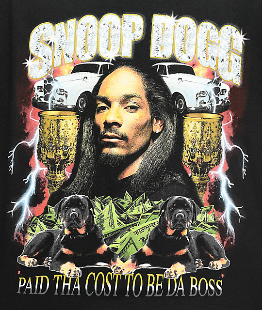 Snoop Dogg Paid Tha Cost Black T-Shirt | Zumiez